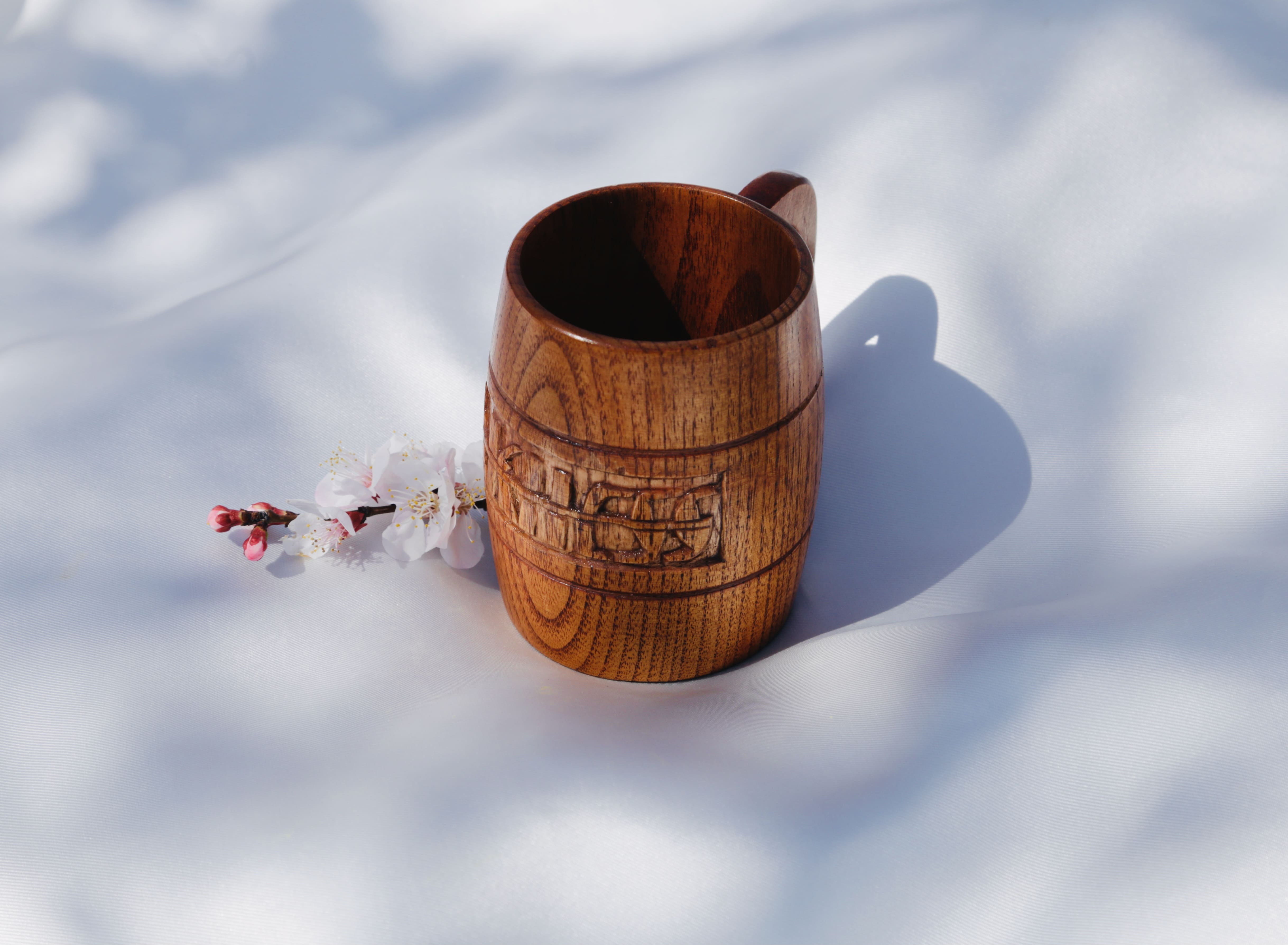 Carved wooden cherry