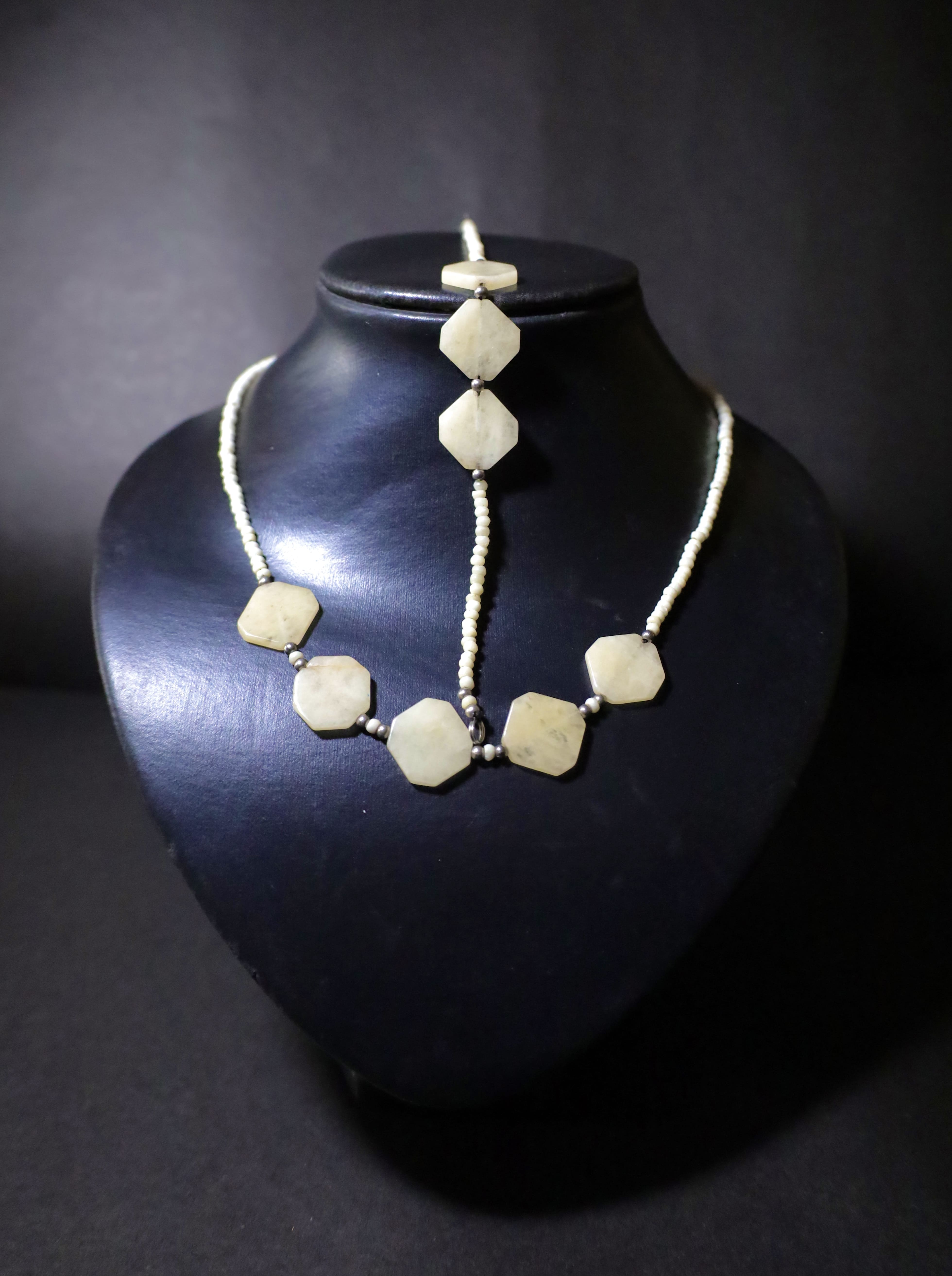 Handmade opal necklace