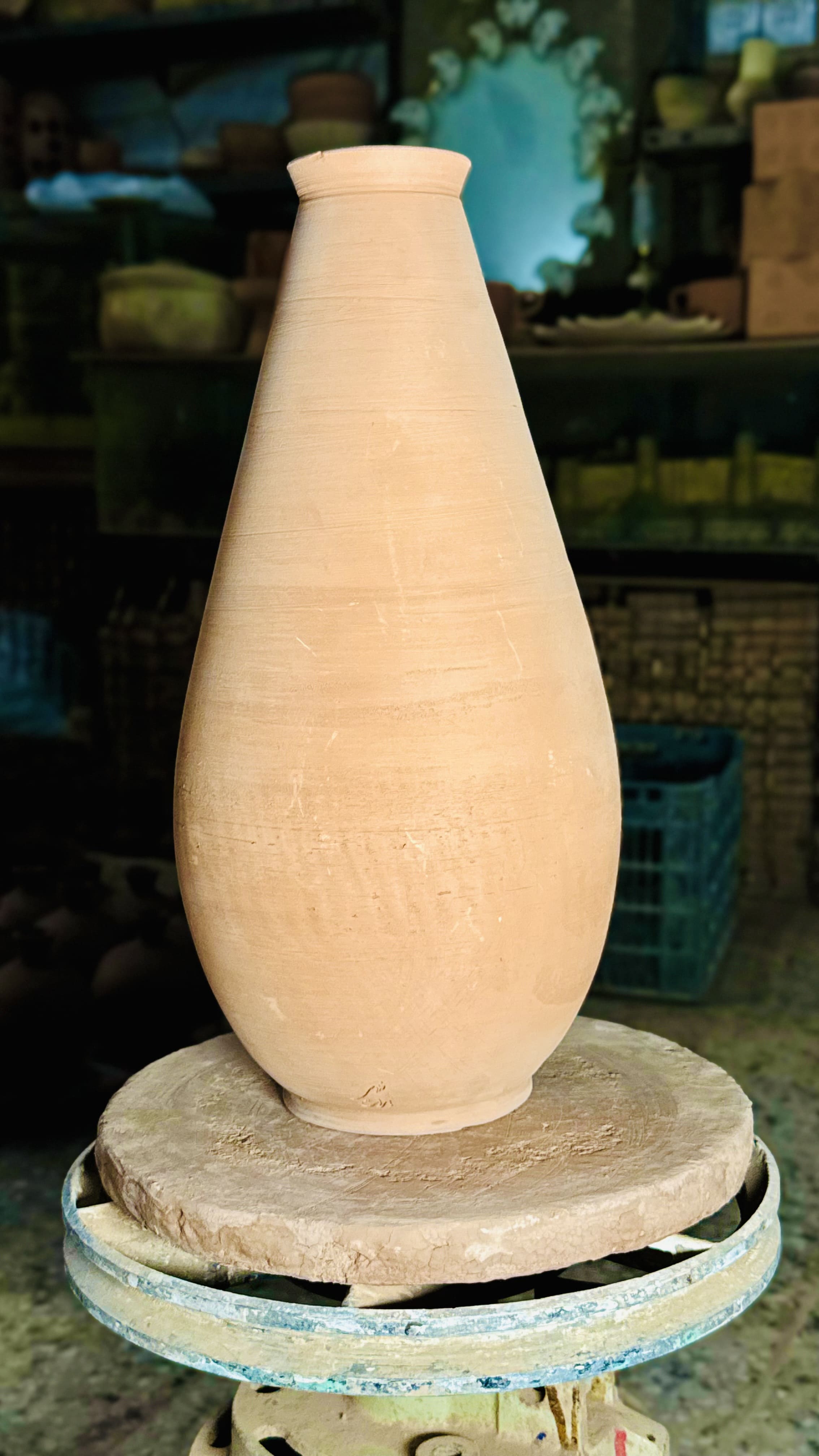Minimalist Afghan clay jar