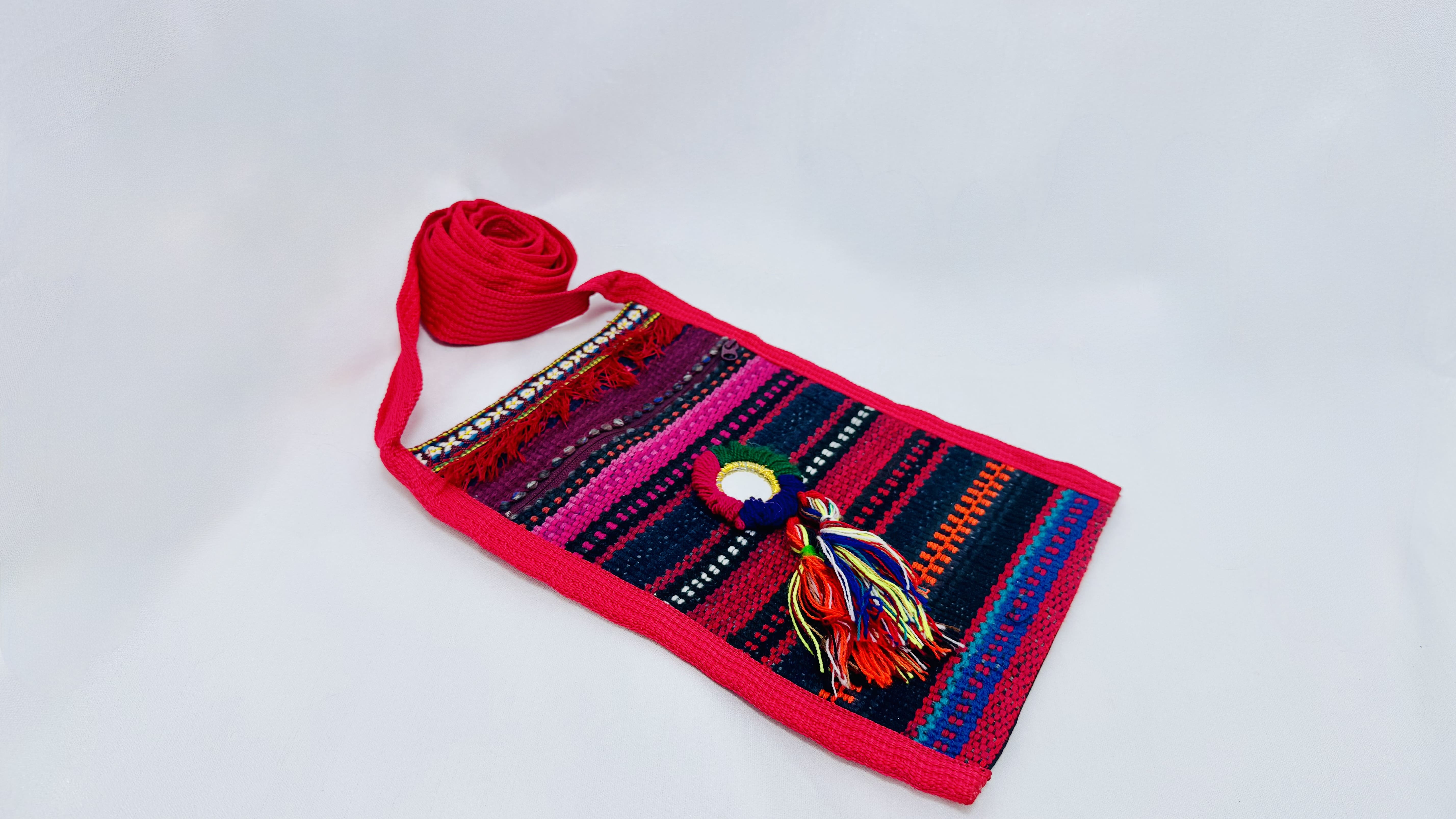 Handmade bag with mirror art