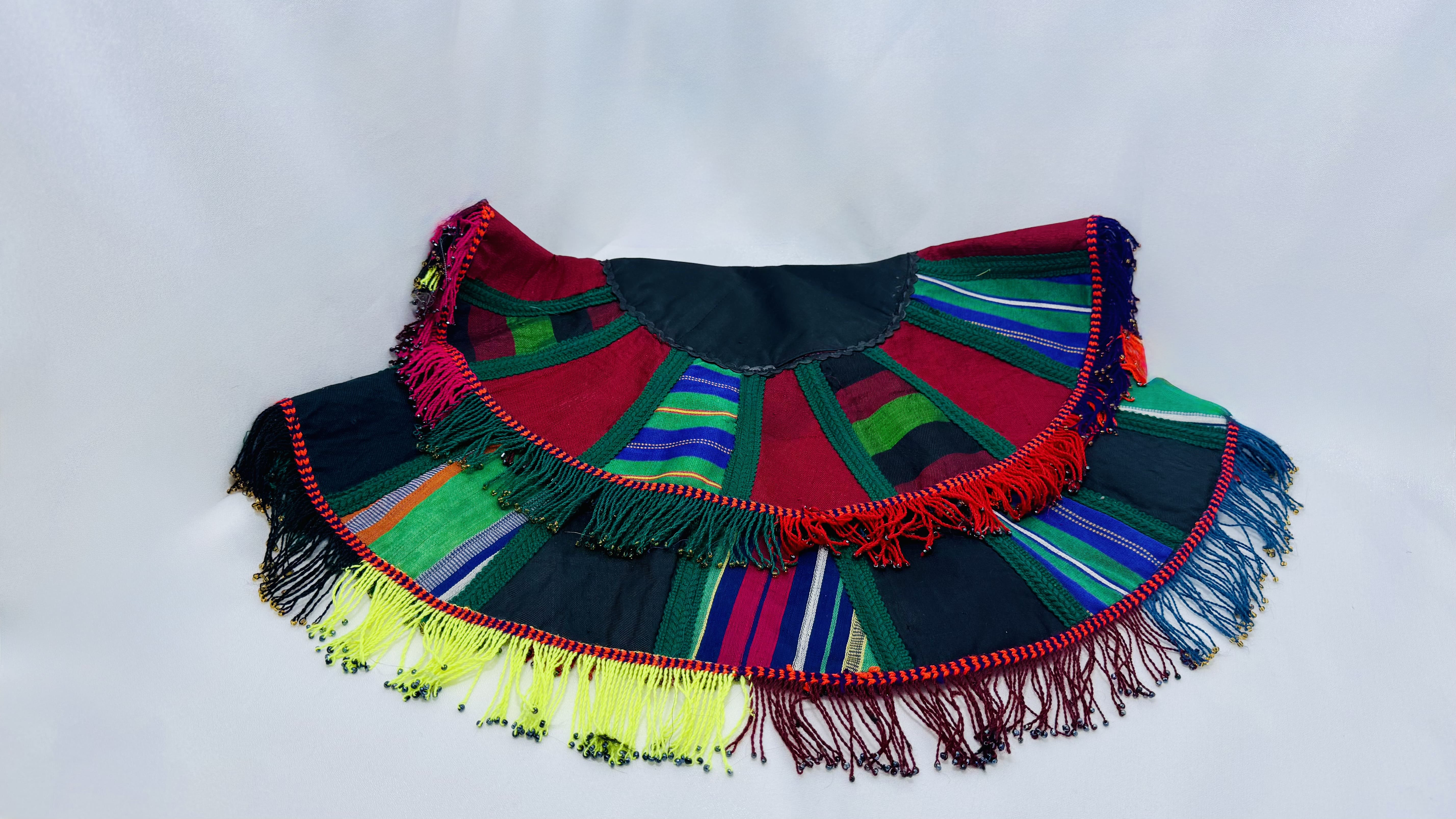 Handwoven Afghan table cover